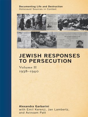 cover image of Jewish Responses to Persecution, Volume II
